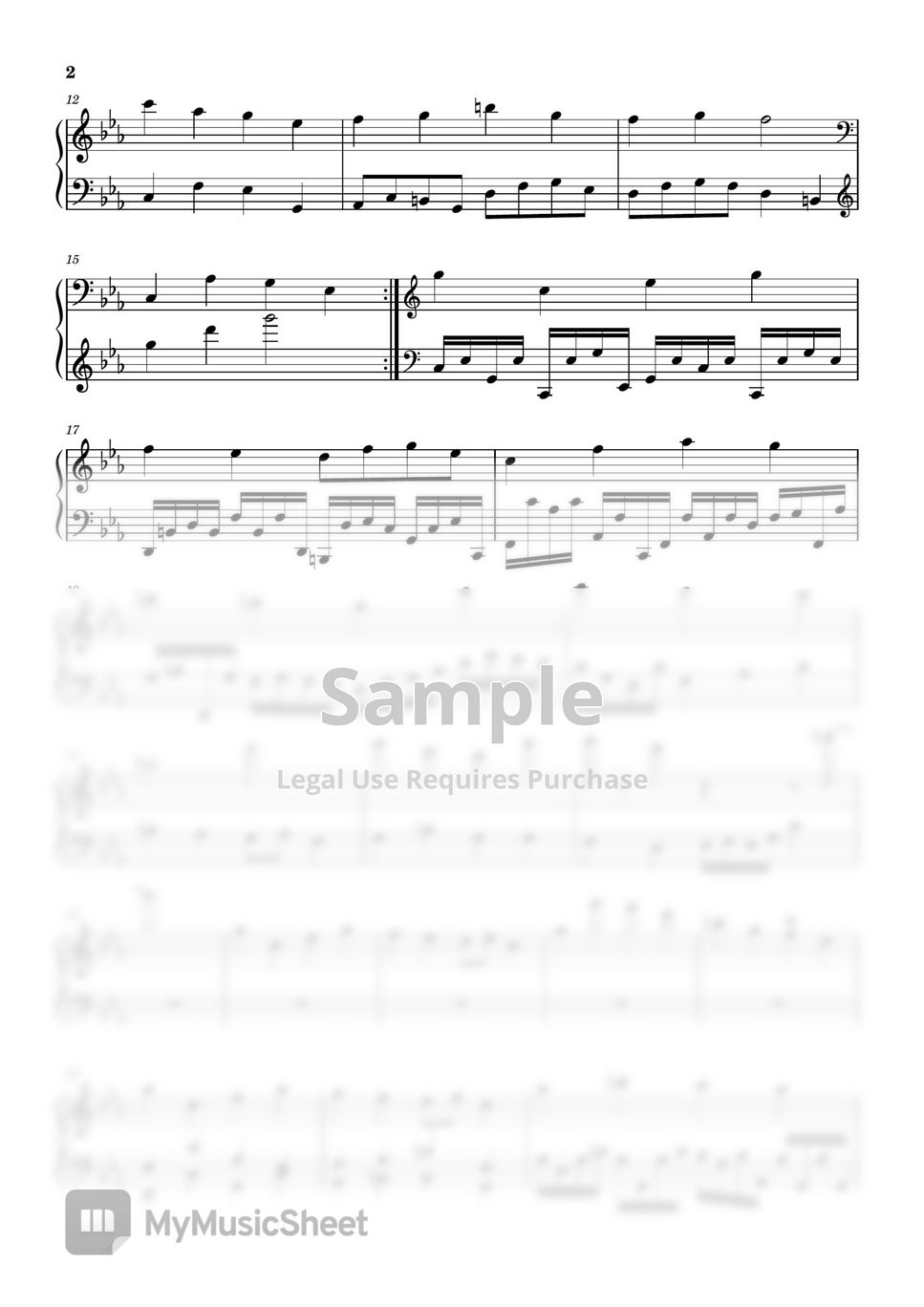 Mr. Hoon - White gypsophila (Little finger exercises (Op. 2)) Sheets