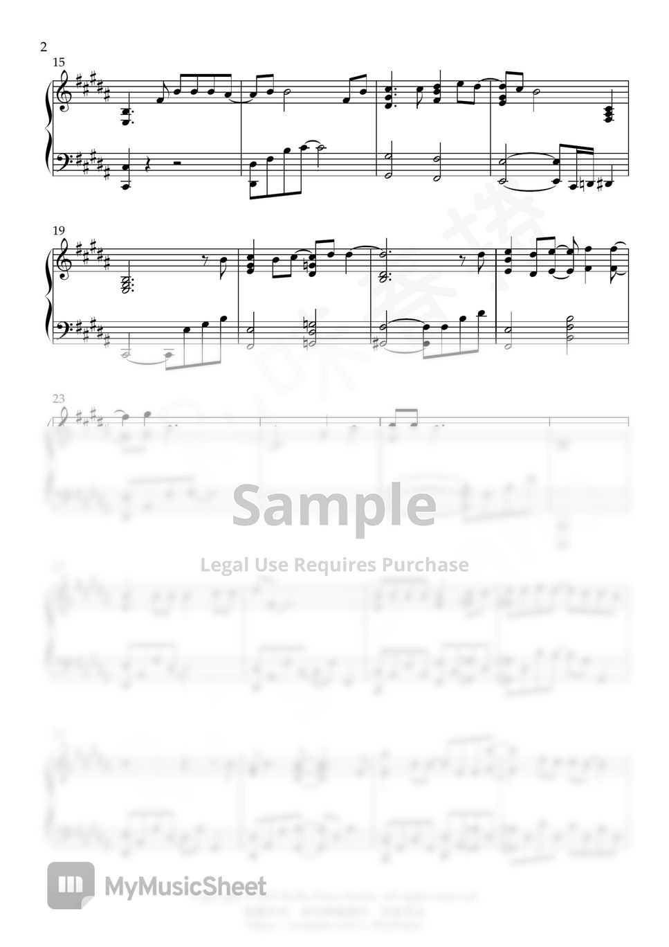 最終幻想Final Fantasy X-2 OST - 1000の言葉 楽譜 by Ru's Piano