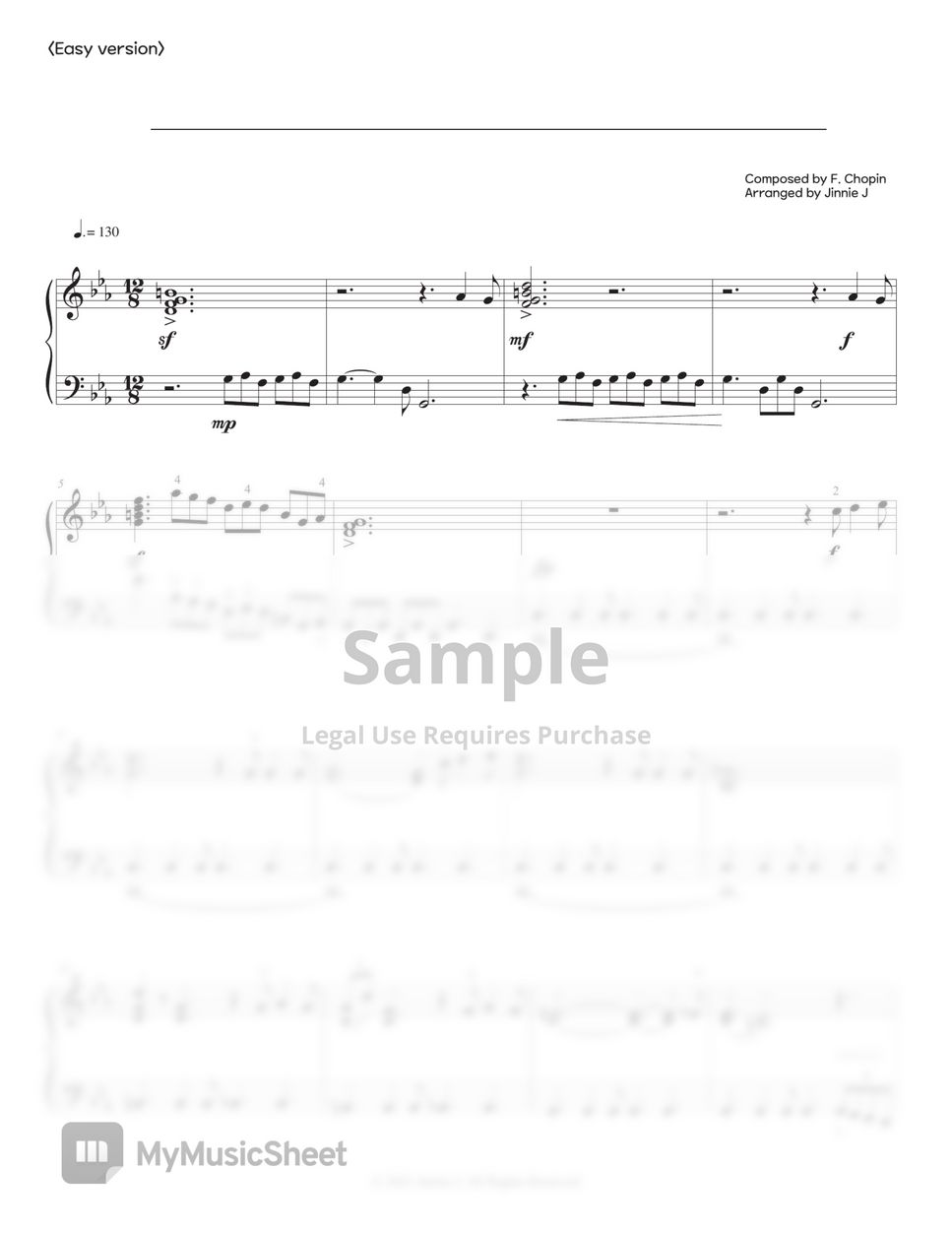 F. Chopin - Revolutionary Etude (Op.10 No.12) 혁명 (Intermediate 중급) by Jinnie J