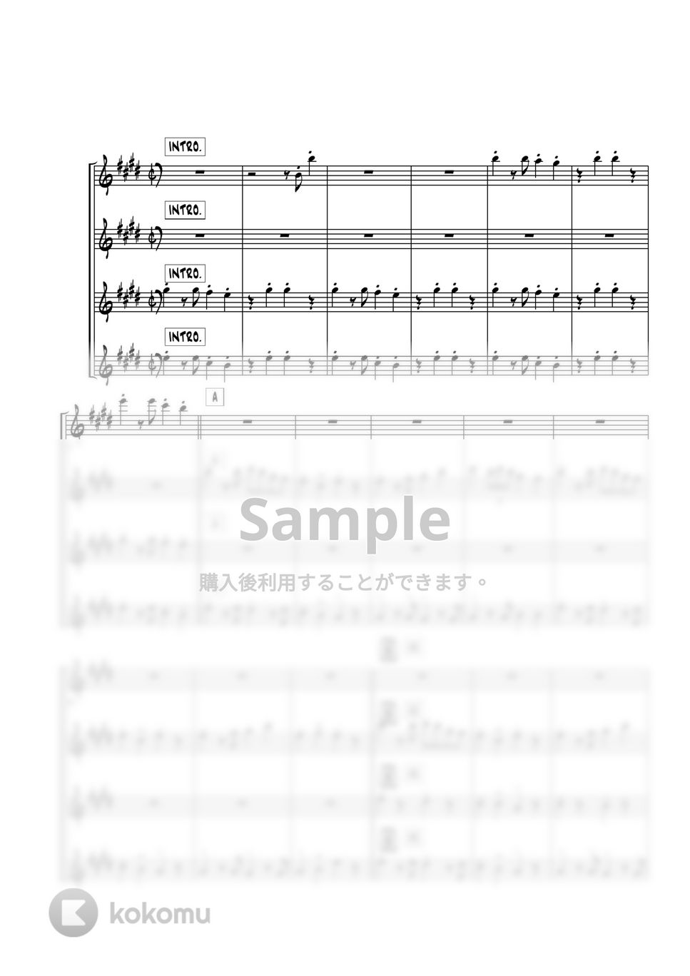 ドラえもん - ドラえもん（星野源） (トランペット4重奏) by 高田将利