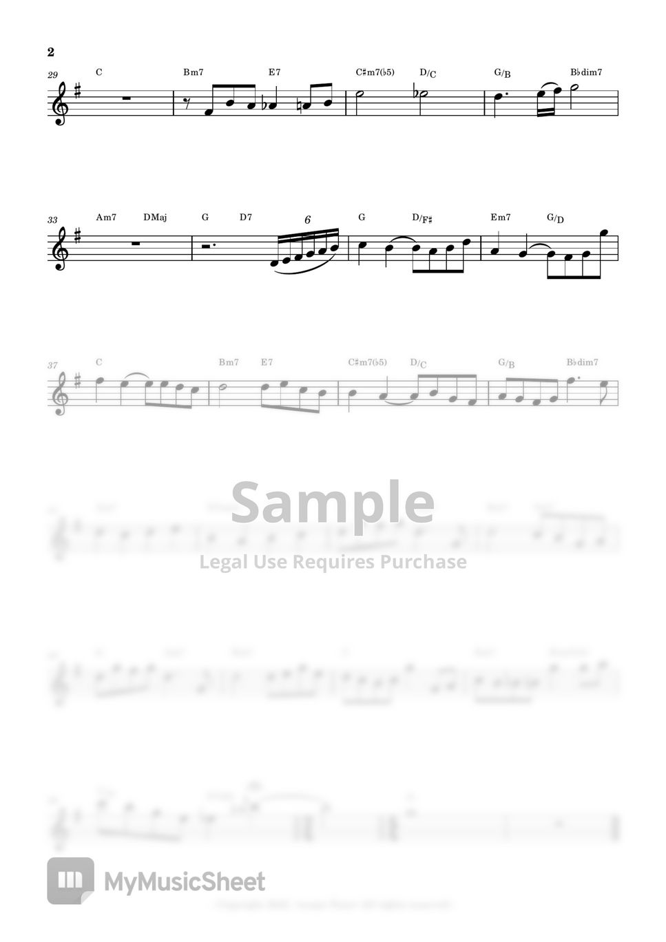 Michiru Oshima - Kazabue 바람이 머무는 날 (Flute Sheet Music Easy) by sonye flute