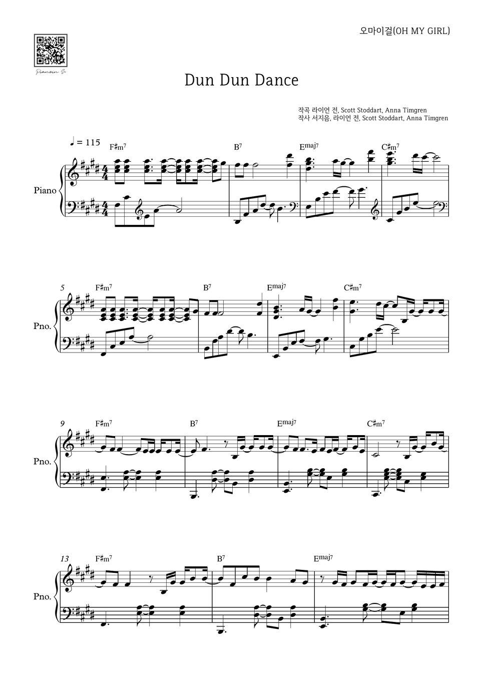 oh-my-girl-dun-dun-dance-sheet-by-pianoinu