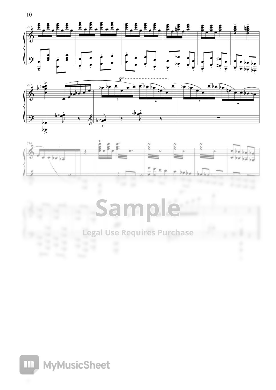 7 level of Twinkle Twinkle Little Stars(Cateen ver) Sheet music for Piano  (Solo)