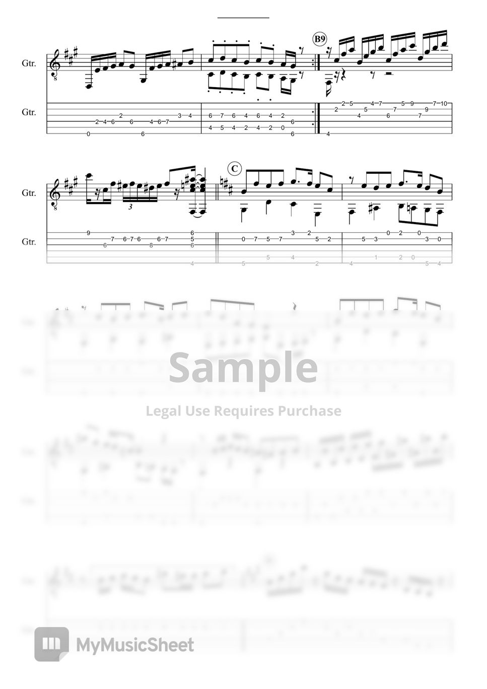 Kenshi Yonezu POP SONG Tab + 단선 악보 by Takajoe