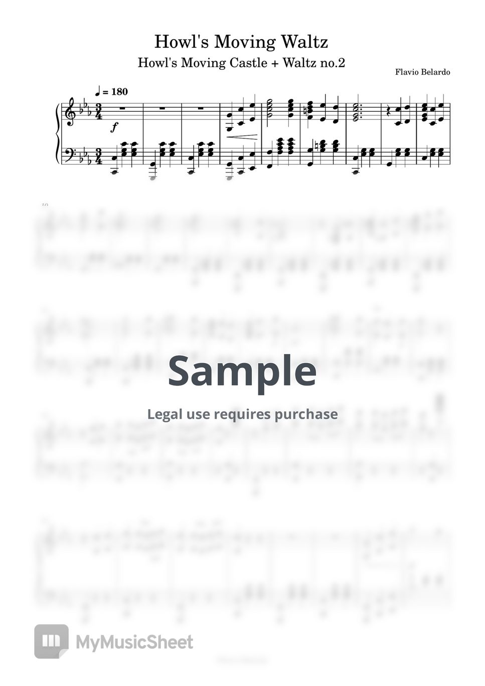 Hisaishi Joe/Flavio Belardo Howl's Moving Waltz (Howl + Waltz no.2