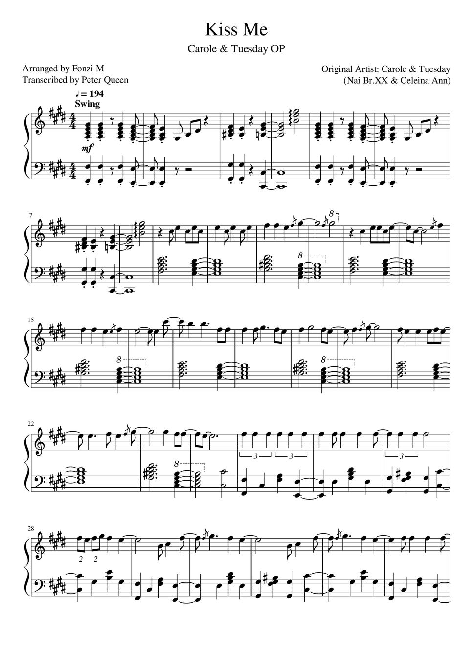 Nai Br.XX & Celeina Ann - Carole & Tuesday OP - 