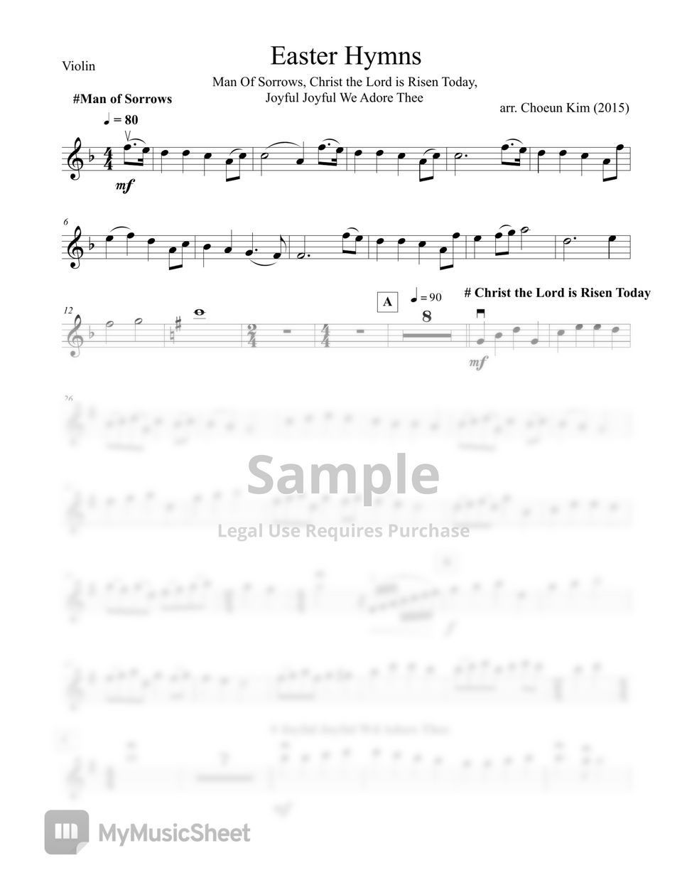 Hymn - Easter Hymns Medley (Piano Quartet) by Music Cho
