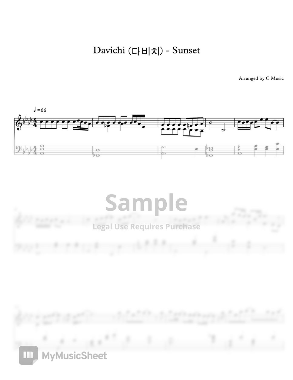 Davichi (다비치) - Sunset (愛的迫降) by C Music