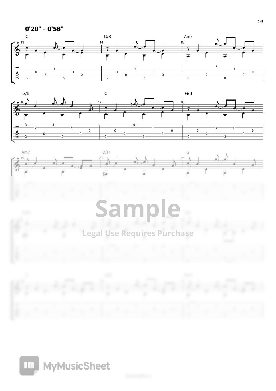 Fleetwood Mac Landslide 악보 by Shutup & Play Guitar Tutorials