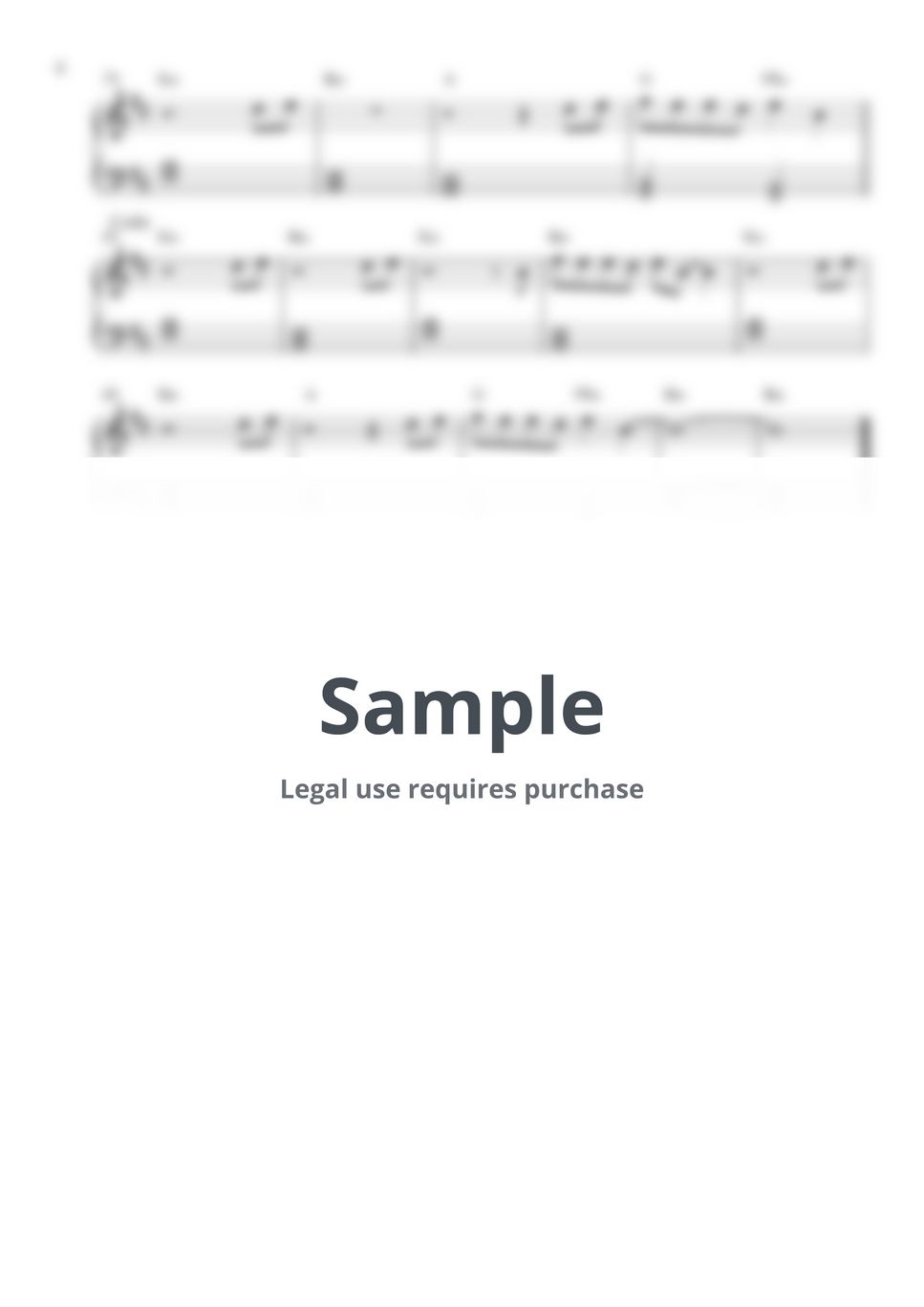 Billie Eilish - LUNCH (MEDIUM PIANO SHEET) by Pianella Piano