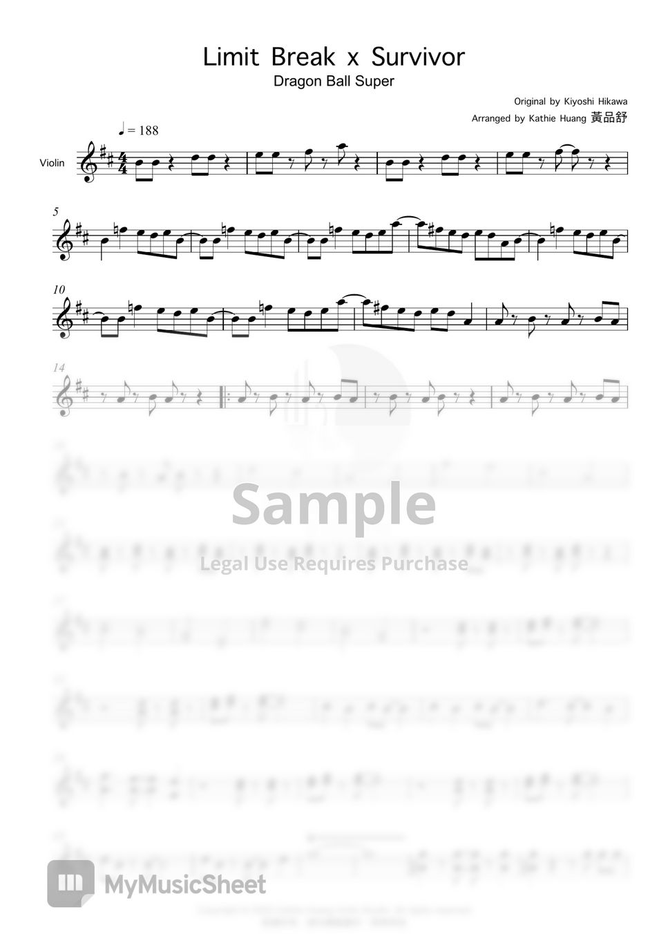 七龍珠Z 極限突破×倖存者 Sheets by Kathie Violin