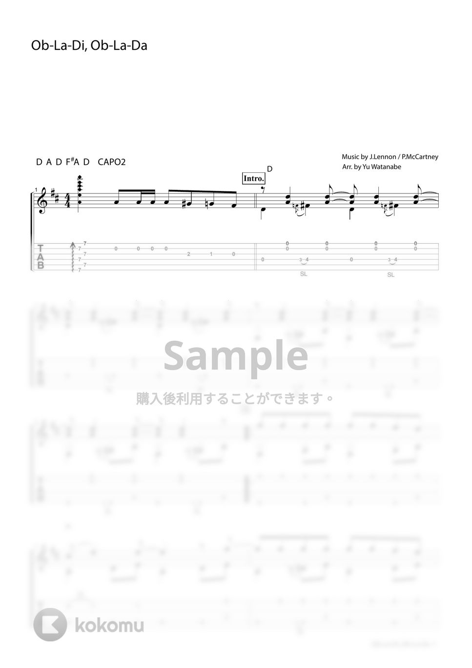 The Beatles - Ob-La-Di, Ob-La-Da by わたなべゆう