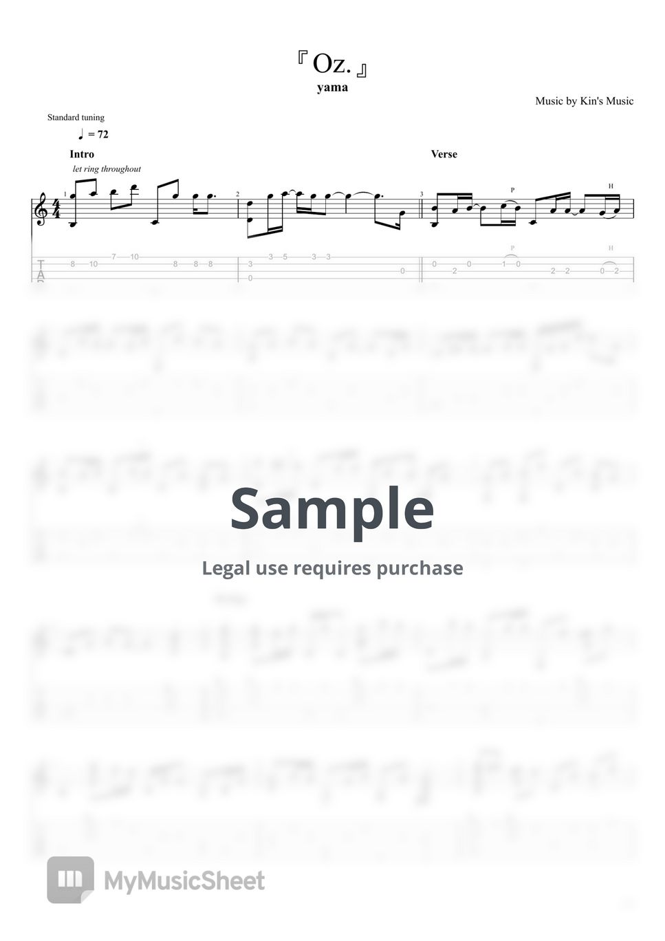 yama Oz Easy Guitar Fingerstyle For Beginner by Kin s Music