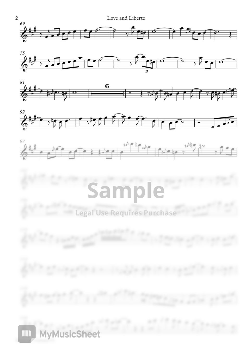 Love and Liberté Eric Marienthal. Gipsy Kings (Soprano Sax) Sheets by