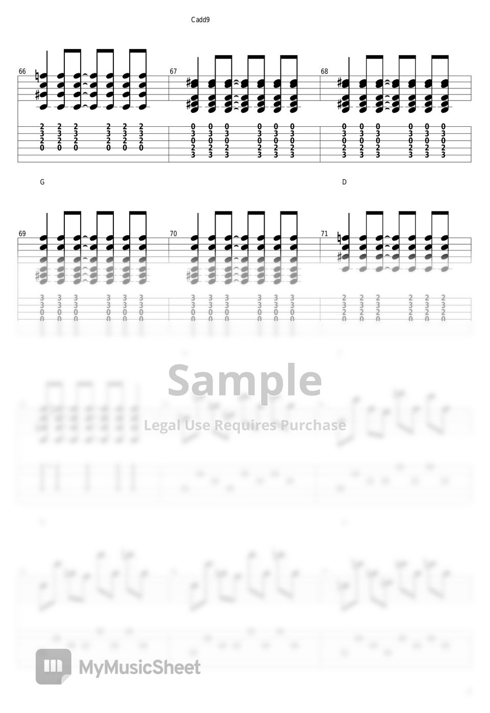 Guns N' Roses - Sweet Child O' Mine by guitar cover with tab