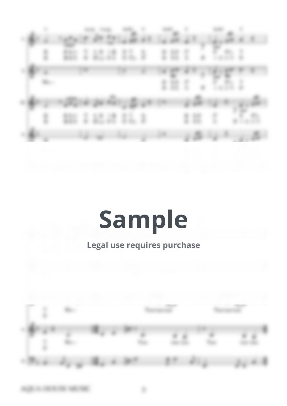 夏川りみ - 涙そうそう (アカペラ楽譜♪５声ボイパなし) by 飯田 亜紗子