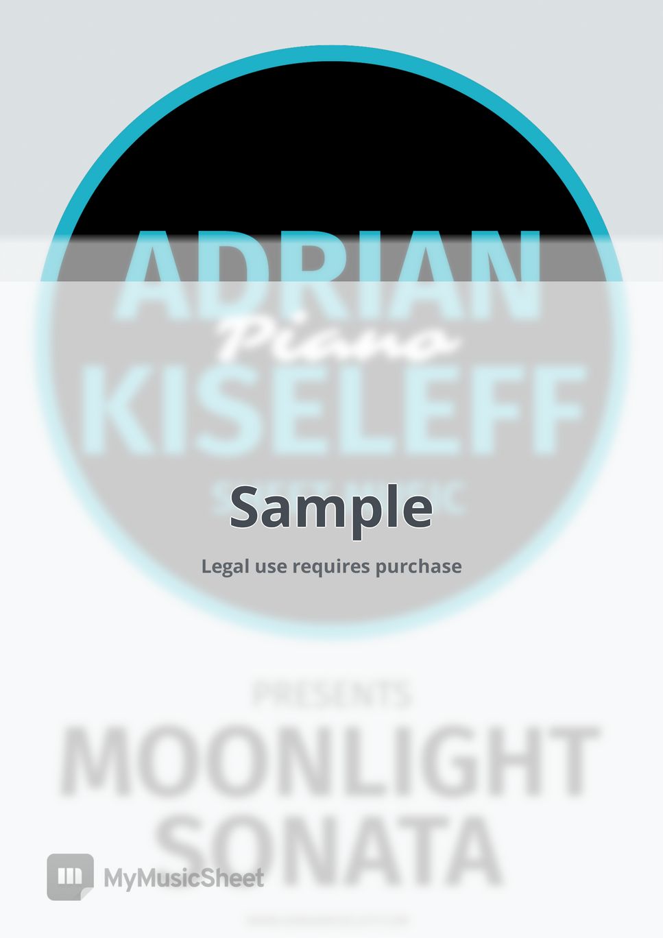 Moonlight Sonata (For Piano Solo) by Adrian Kiseleff
