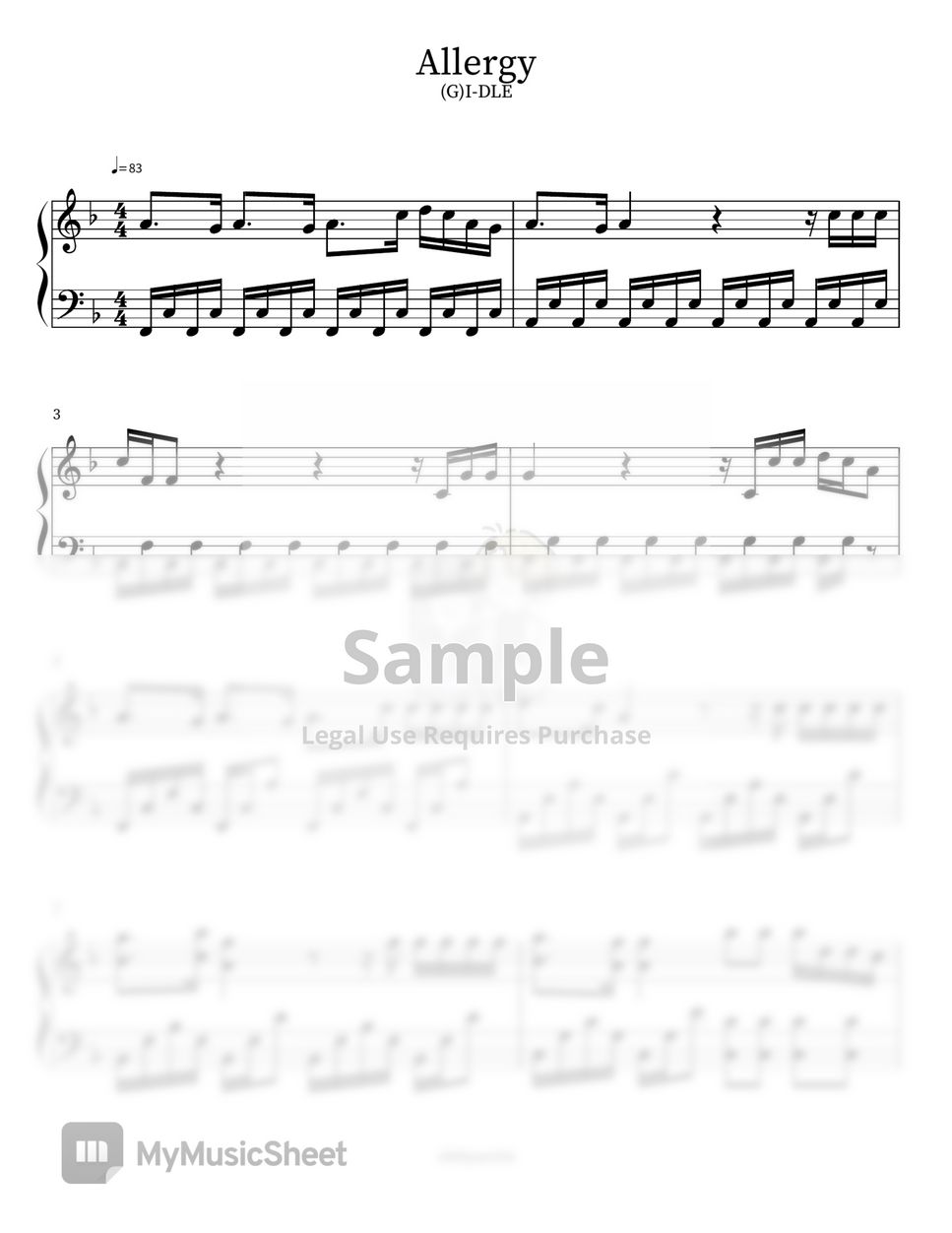 (G)IDLE((여자)아이들) Allergy Sheets by chihyun416