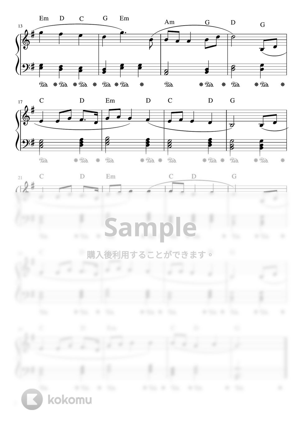 G.ホルスト - 惑星より「木星」 (Gdur・ ピアノソロ初級) by pfkaori