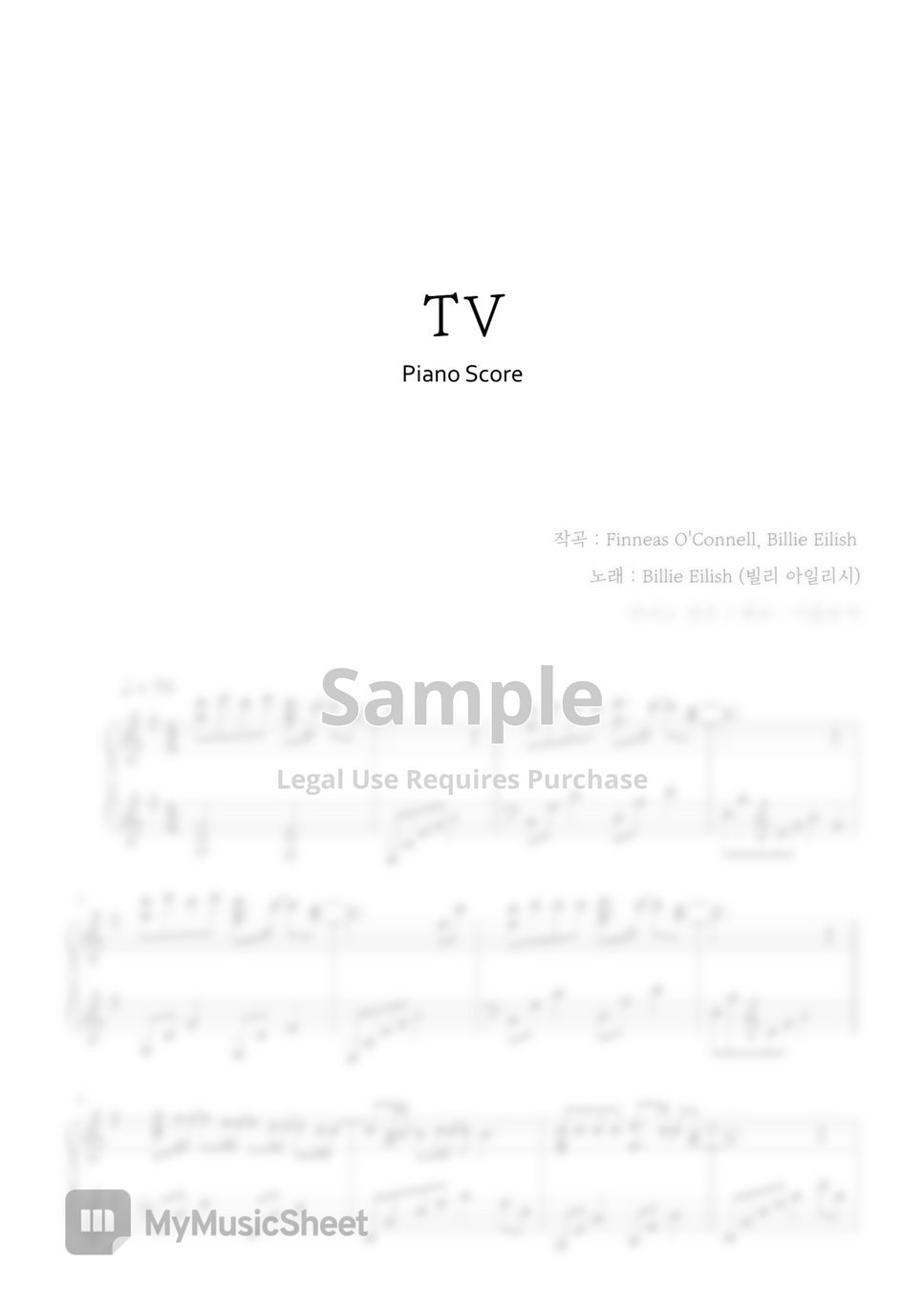 billie-eilish-tv-sheets-by-irum-music