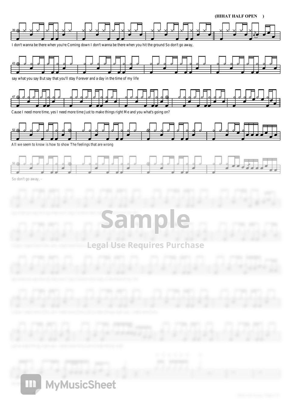 oasis-don-t-go-away-sheets-by-copydrum