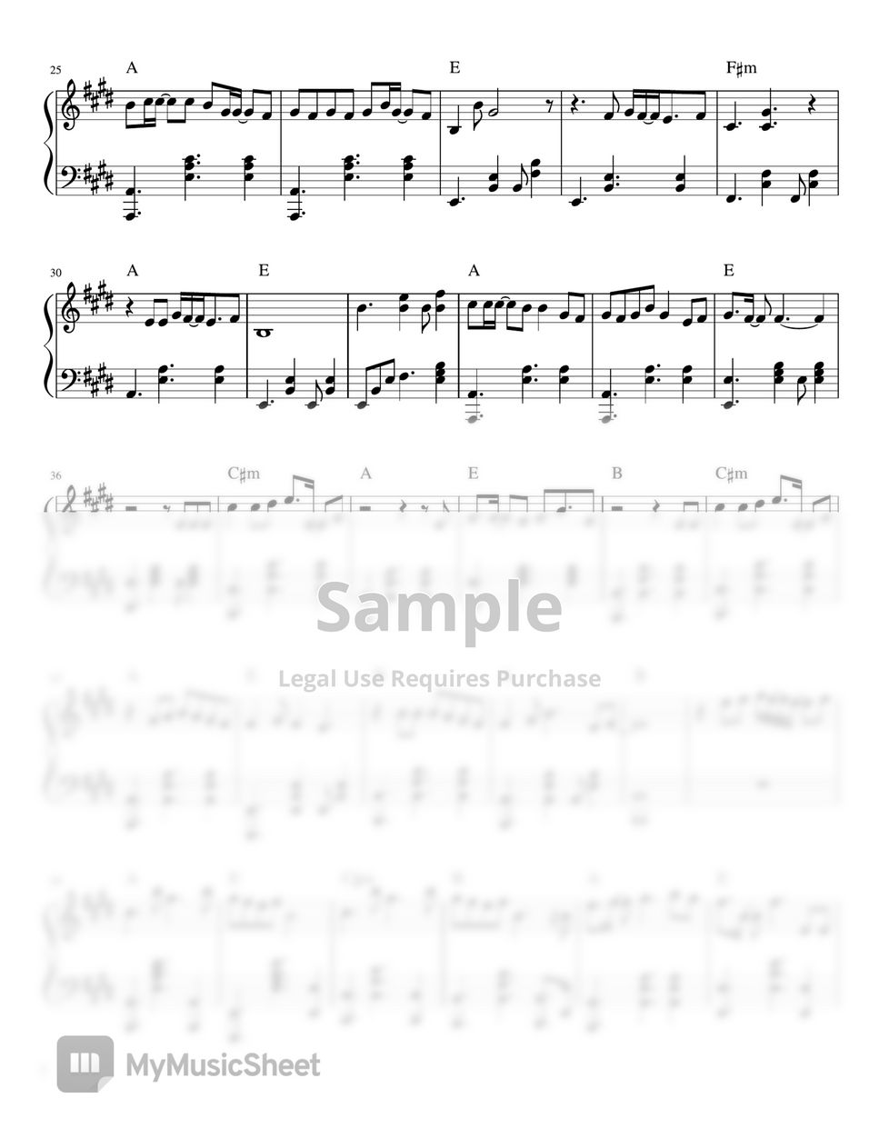 Ben&Ben - Ride Home (piano sheet music) by Mel's Music Corner