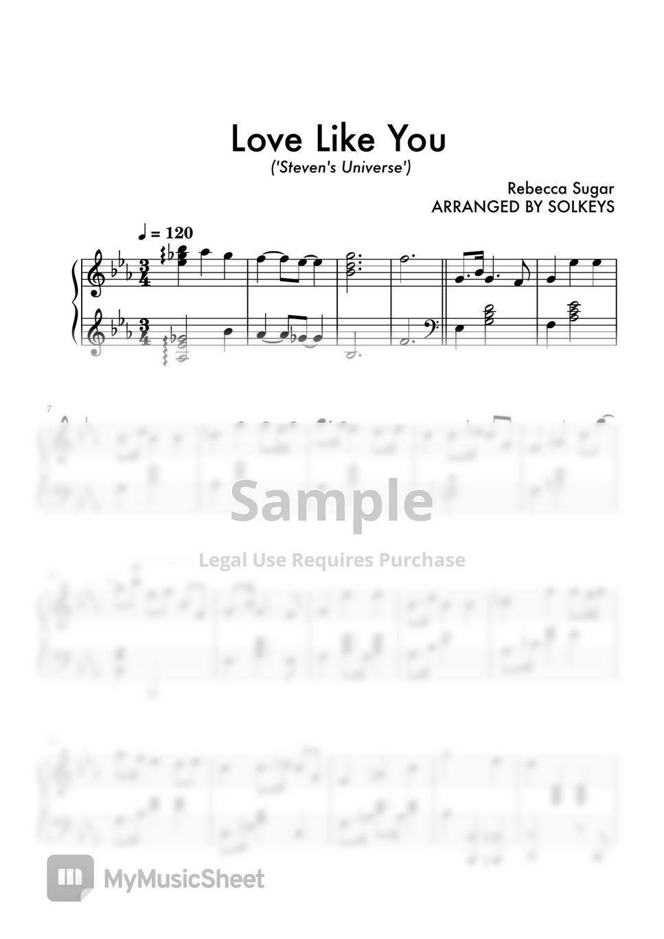 Rebecca Sugar - Love Like You ('Steven Universe') End Credits Sheets by ...