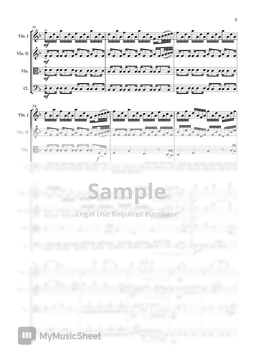 Go Shiina - Kamado Tanjiro no Uta (String Quartet) by Milzy