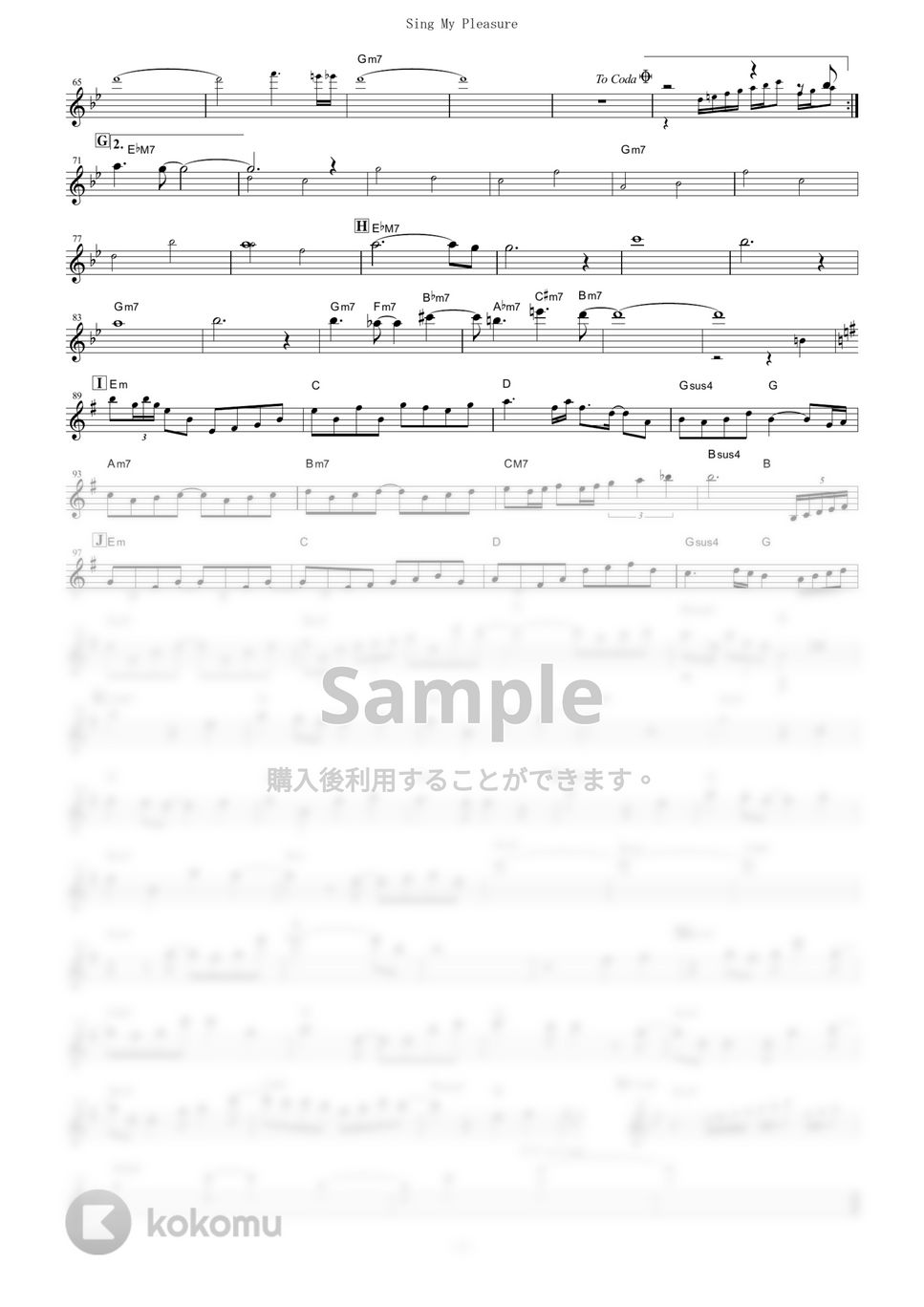 ヴィヴィ（八木海莉） - Sing My Pleasure (『Vivy -Fluorite Eye's Song-』 / in Bb) by muta-sax