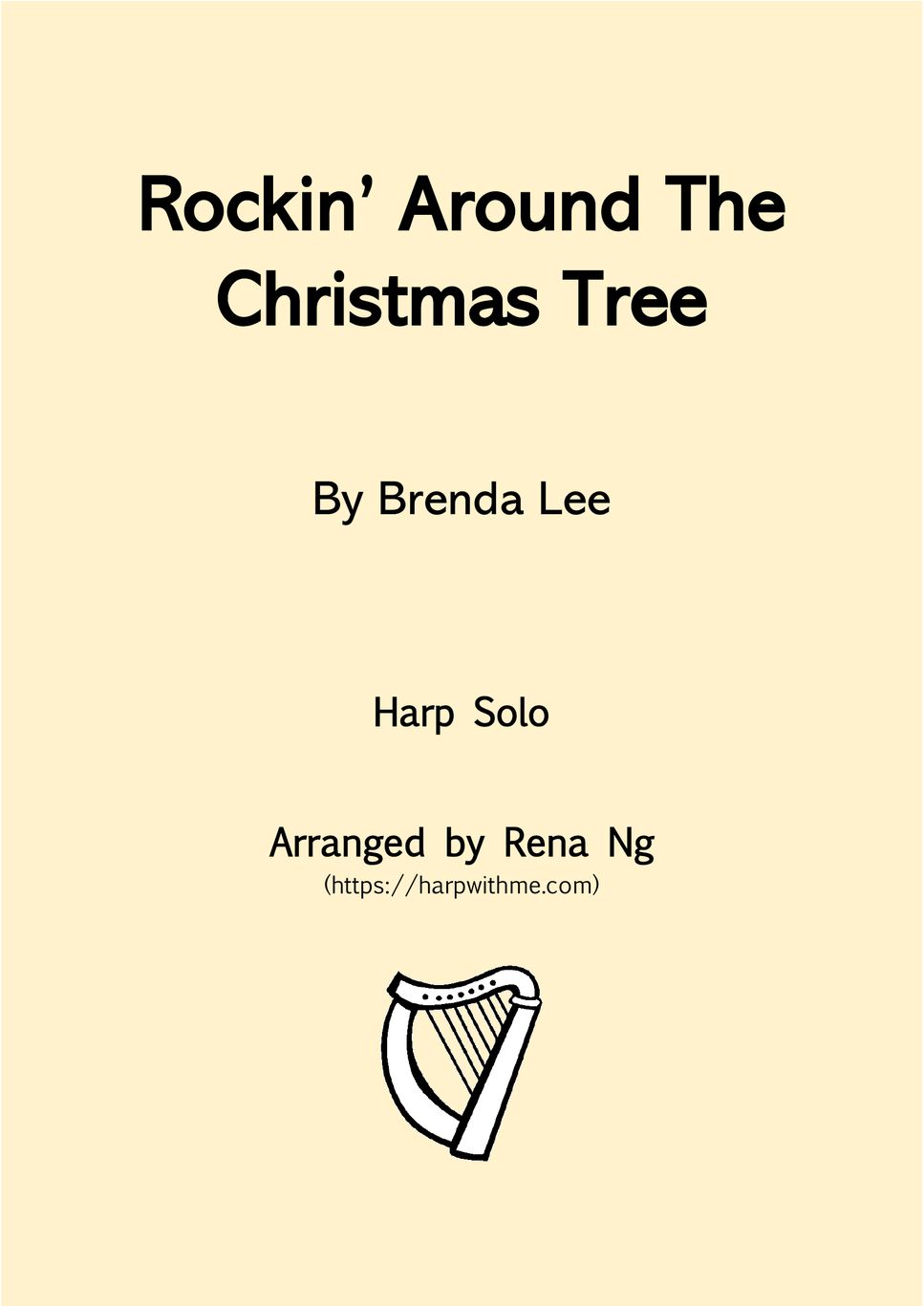 Brenda Lee - Rockin' Around The Christmas Tree (Harp Solo) by Harp With Me