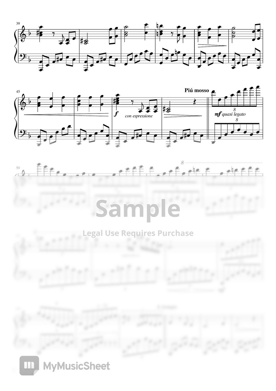 Inuyasha OST Inuyasha's Lullaby Sheets by PianoDeuss