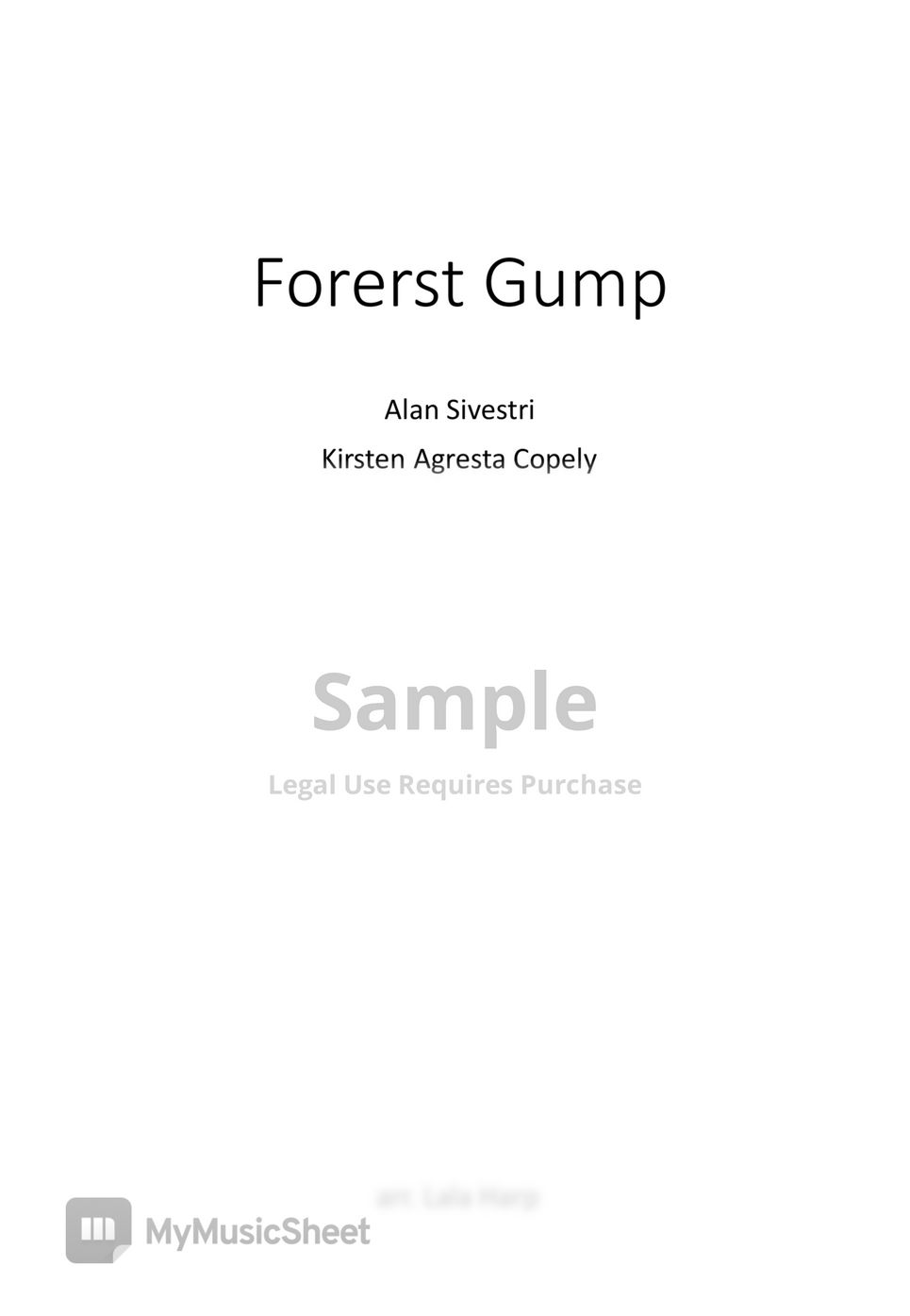 Alan Silvestri - Forrest Gump (미니하프악보) by 라라하프