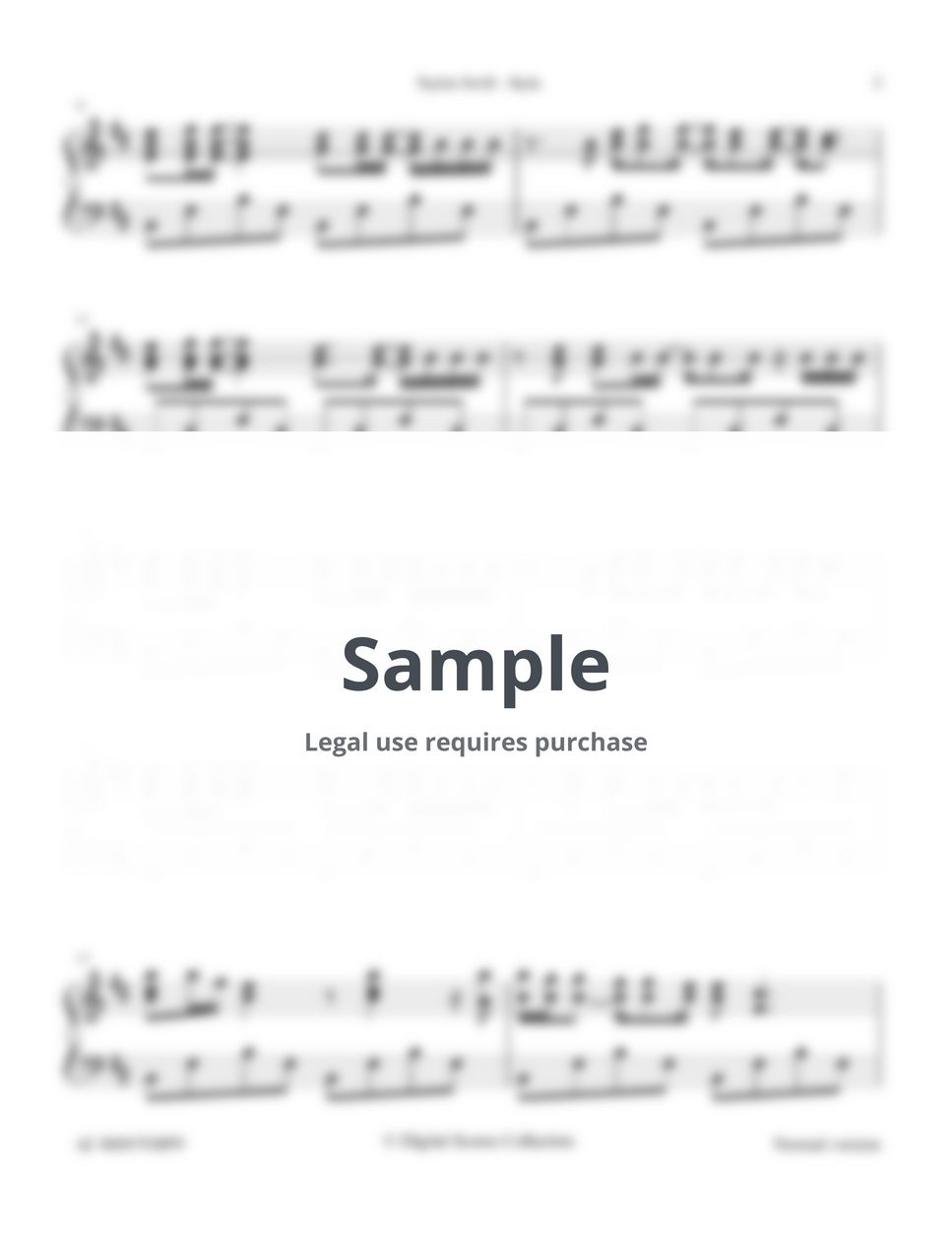Taylor Swift - Style by Digital Scores Collection