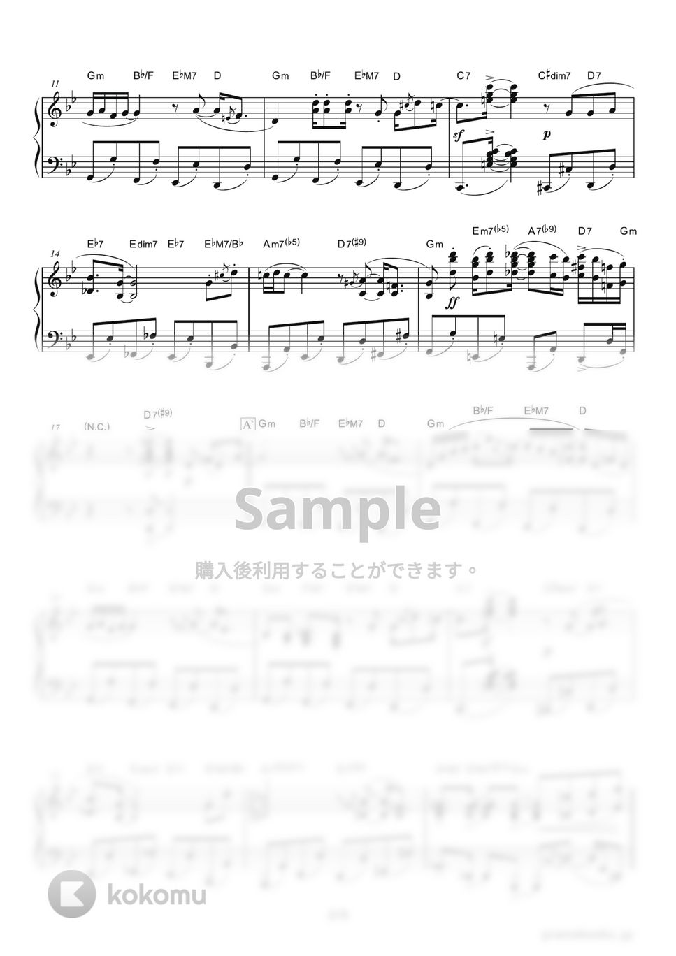 LUPIN THE THIRD（ルパン三世） - "Lupin the Third" Main Theme（ルパン三世のテーマ’78） by ピアノの本棚