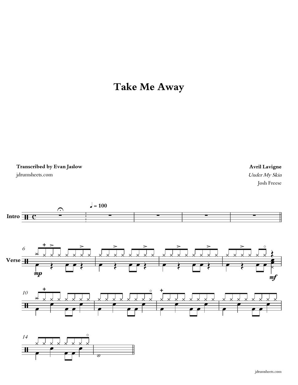 Avril Lavigne - Take Me Away by Evan Aria Serenity