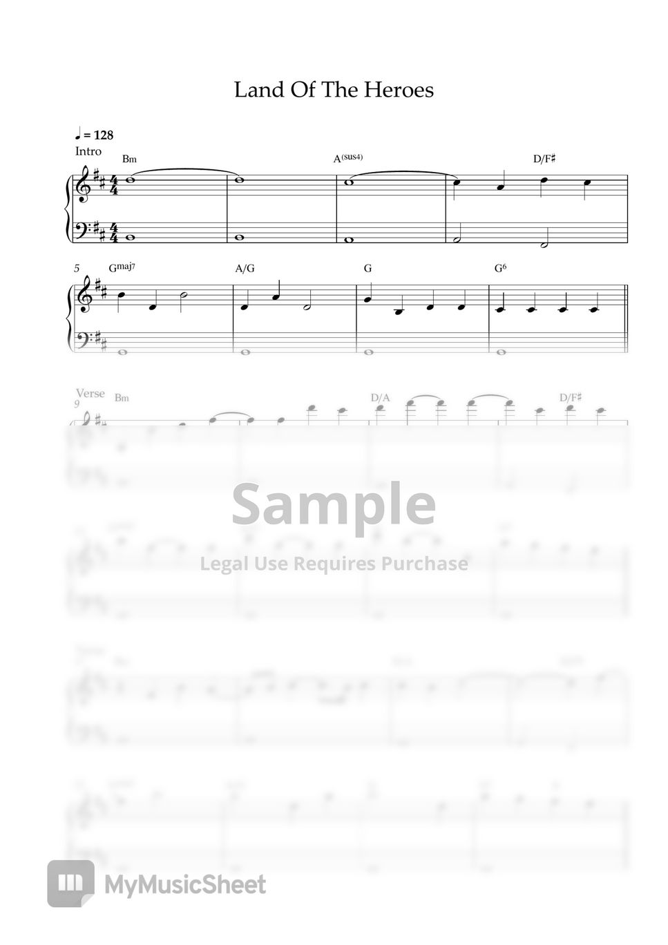 Alan Walker & Sophie Stray - Land Of The Heroes (EASY PIANO SHEET) by Pianella Piano