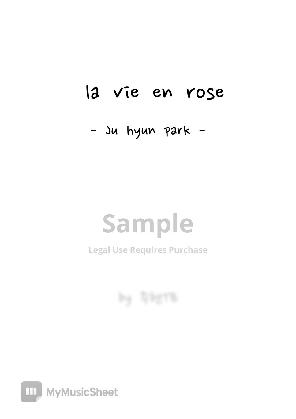 주현TB la vie en rose Sheets
