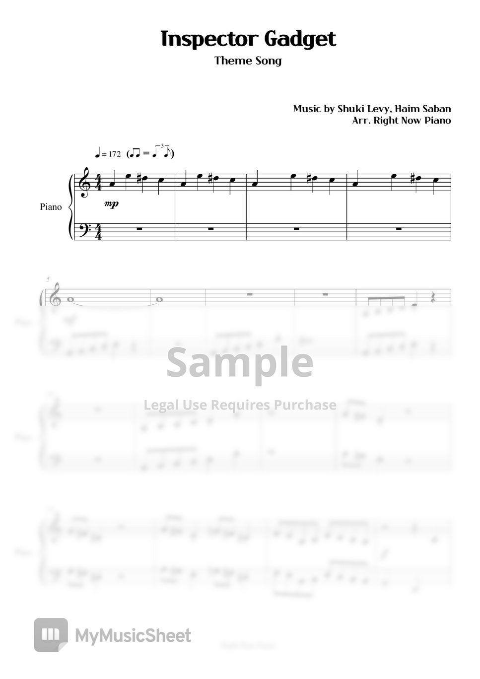inspector-gadget-theme-song-sheets-by-right-now-piano