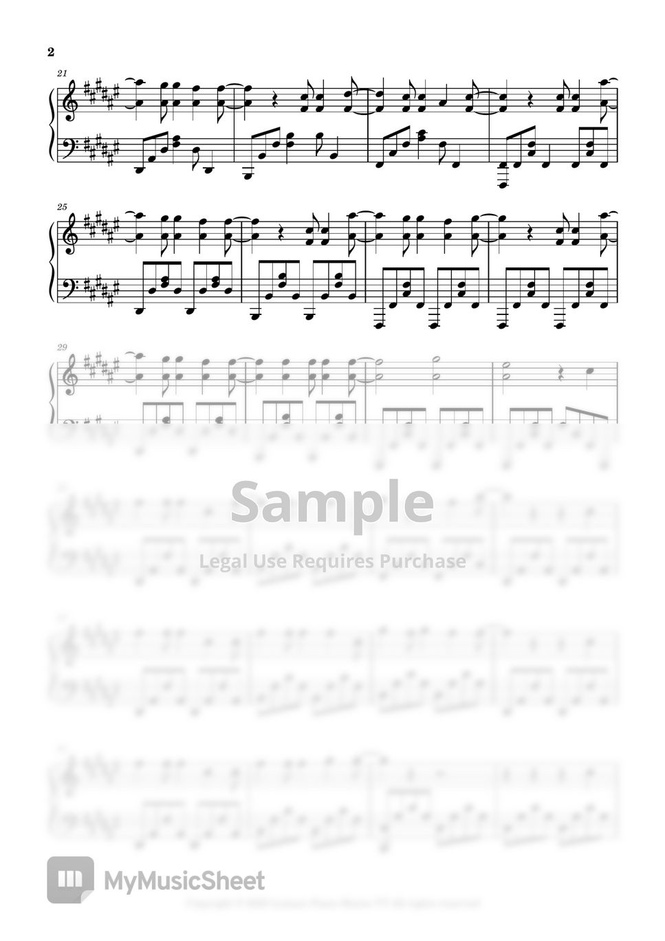 MY FIRST STORY Home Partition musicale by Leisure Piano Sheets YT