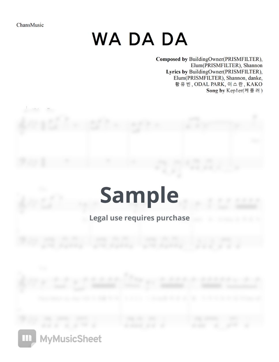 Kep1er - WA DA DA (Easy Version) by ChansMusic