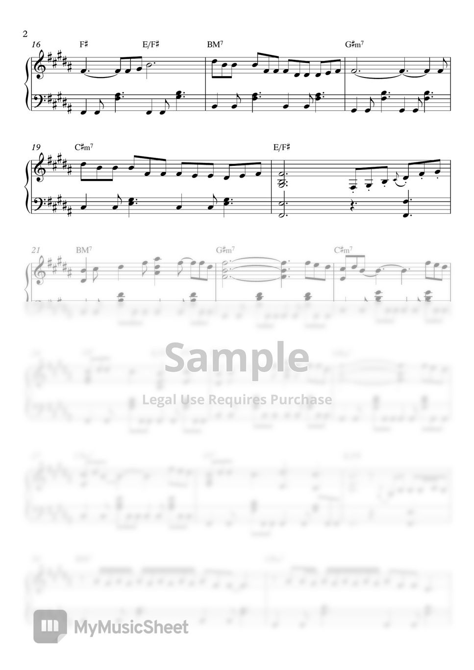 V of BTS Snow Flower (Feat. PEAKBOY) Sheets by SweetPiano