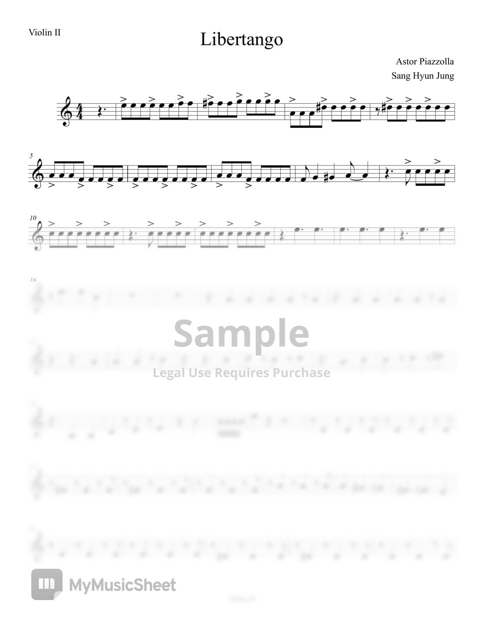 Astor Piazzolla - Libertango (Flute, Clarinet, String Quintet) by sanghyeon
