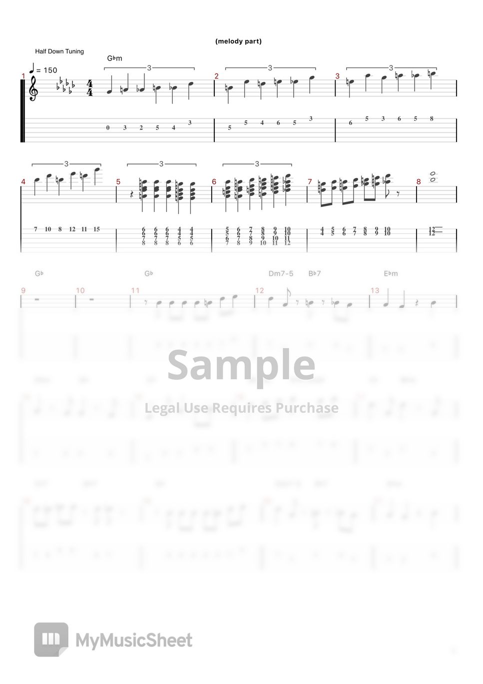 SPY×FAMILY - Mixed Nuts (Duo Guitar(melody + Backing)) Tab +