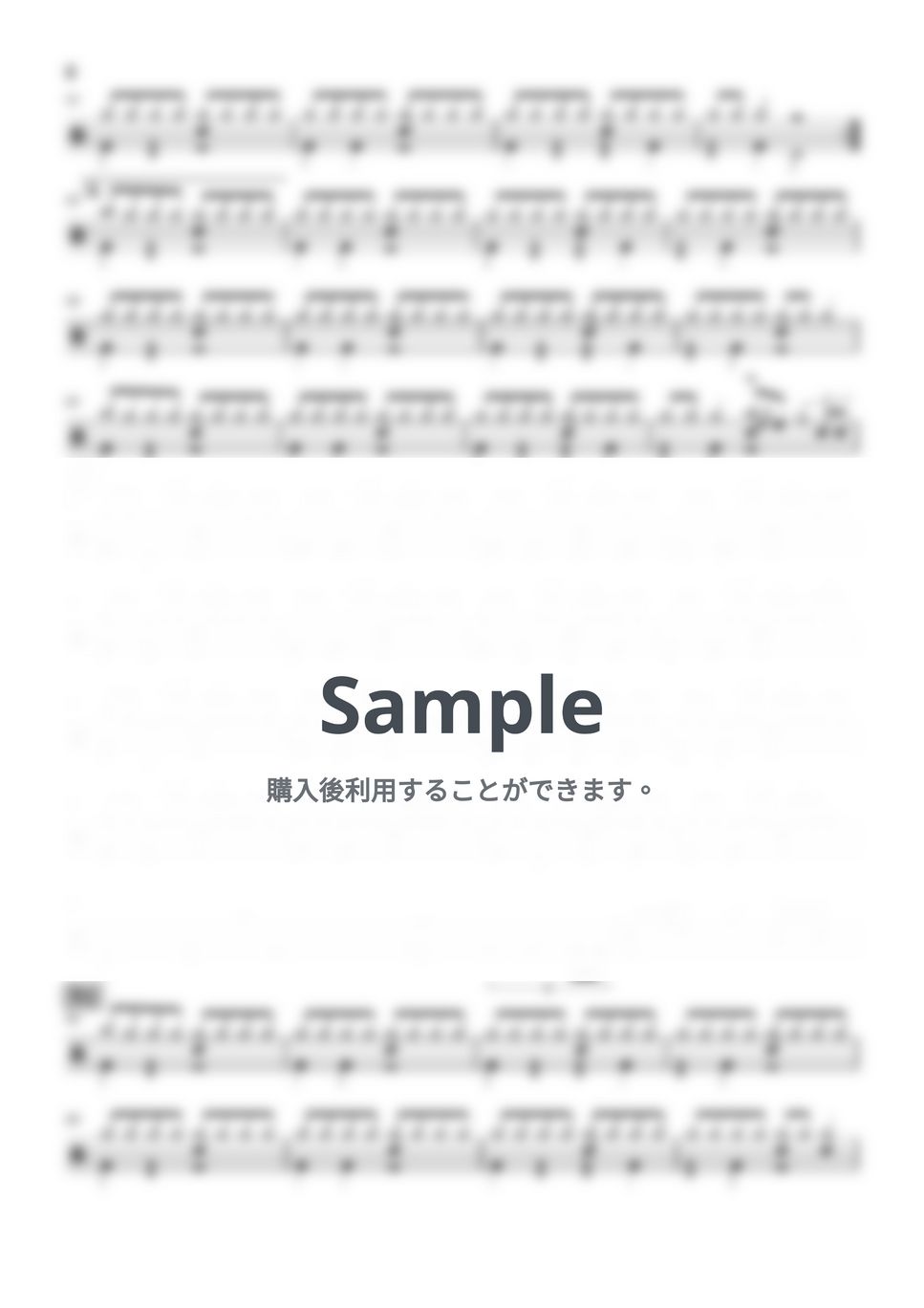 SawanoHiroyuki[nZk] :Tielle - Christmas Scene (ドラム譜面) by cabal
