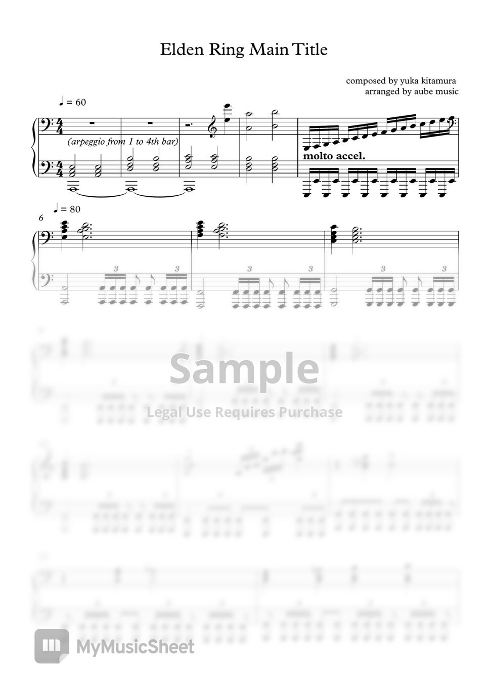 Elden ring - Elden Ring - Main theme (easy) (easy version) by aubemusic