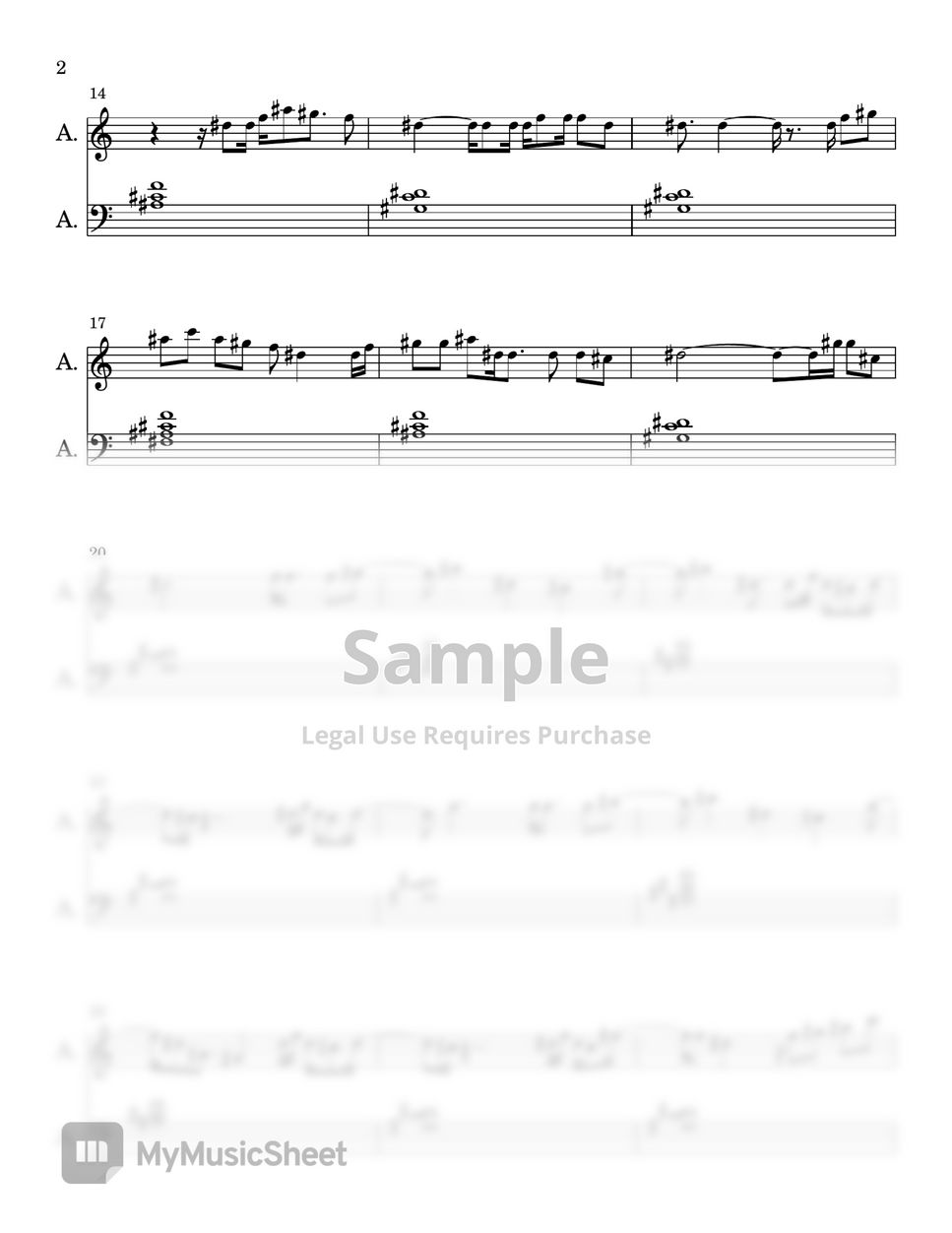 Libianca - People (EASY PIANO SHEET) by Synthly