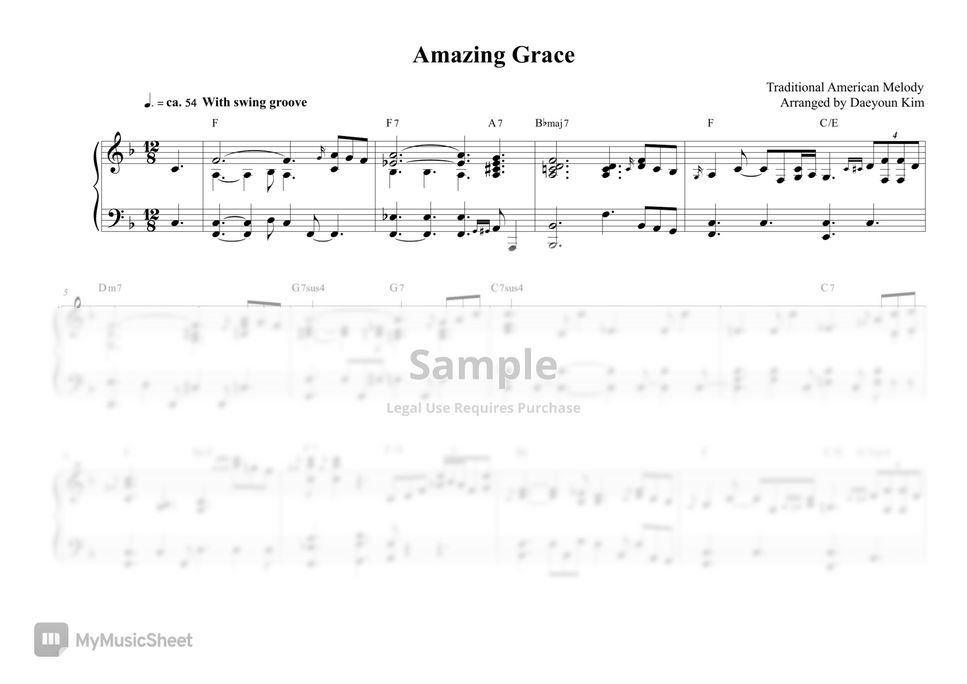 Christian Hymn - Amazing Grace by Daeyoun Kim