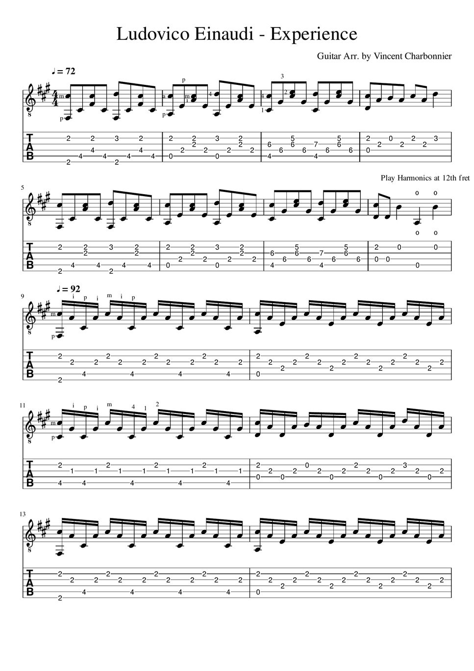 Experience piano Sheet music for Piano (Solo)