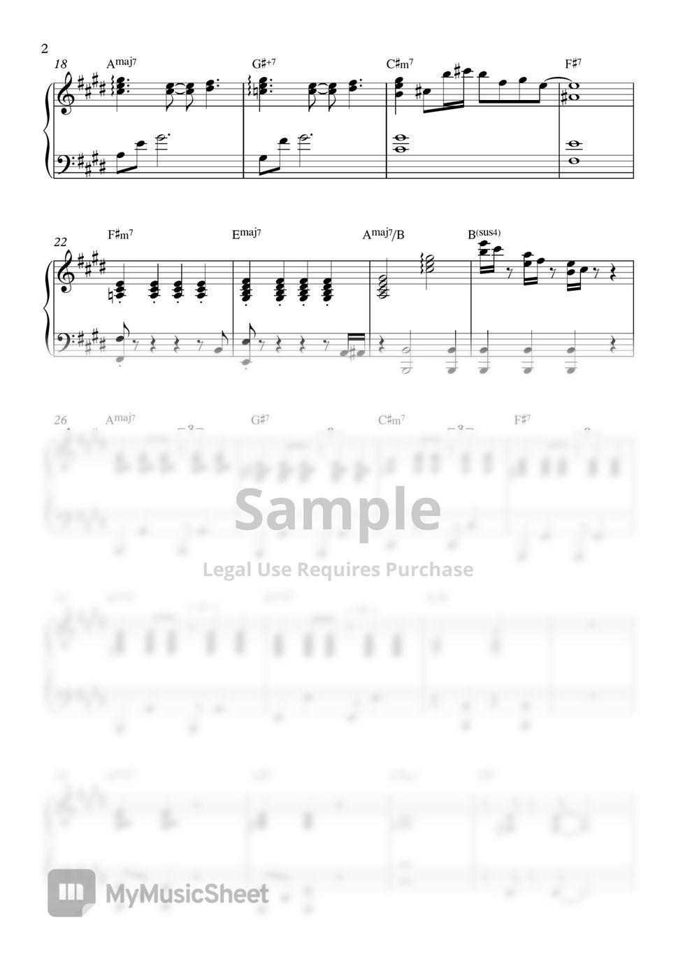 IU - dlwlrma (piano sheet) by rlathdud