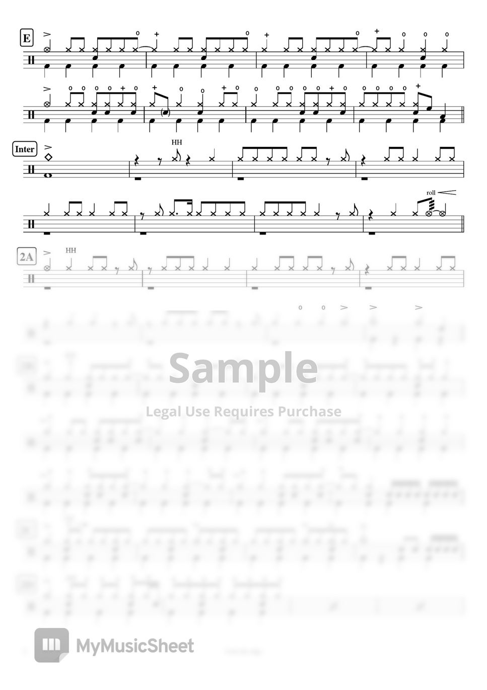 FictionJunction feat.LiSA - from the edge by Cookai's J-pop Drum sheet music!!!